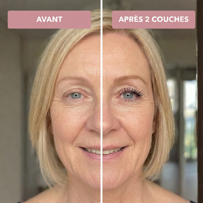 Avant après mascara cils courts