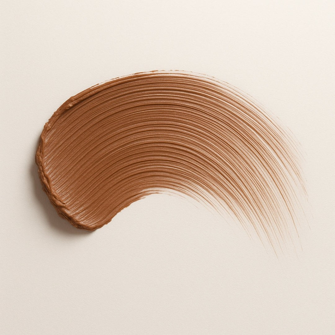 Swatch mascara Balm Brun